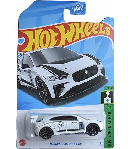 Amazon.com: Hot Wheels Jaguar i-Pace eTrophy, HW Green Speed 9/10